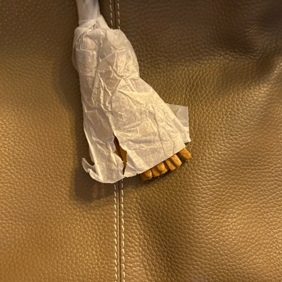 Cavalieri Vera Pelle Shades of Tan Tassel Leather Shoulder Bag NWT!! - Picture 5 of 15